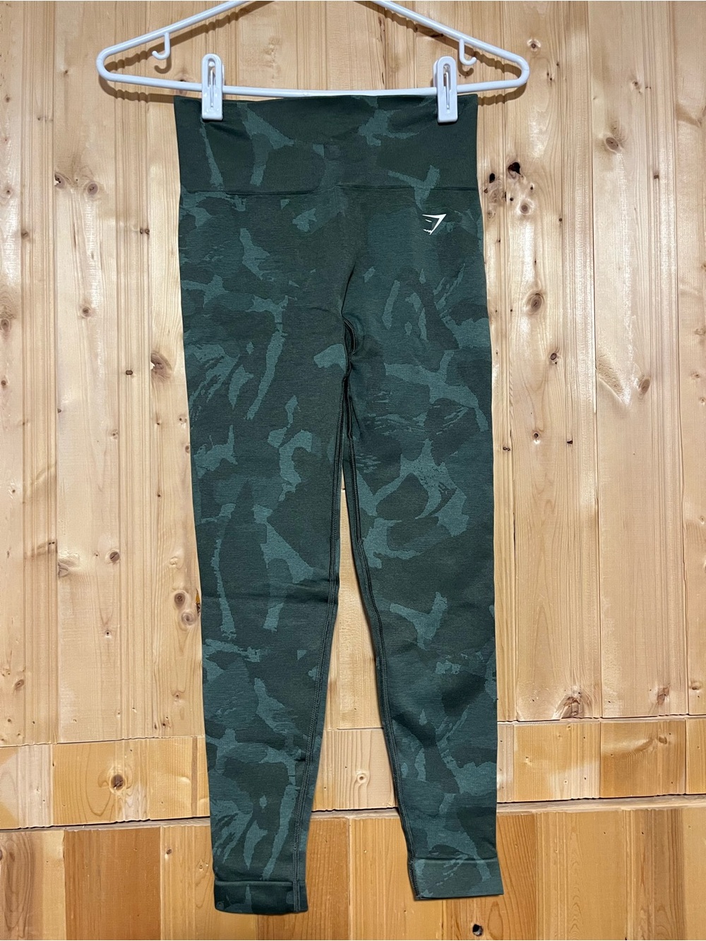 Gymshark Dark Green Camo High-Waist Leggings
